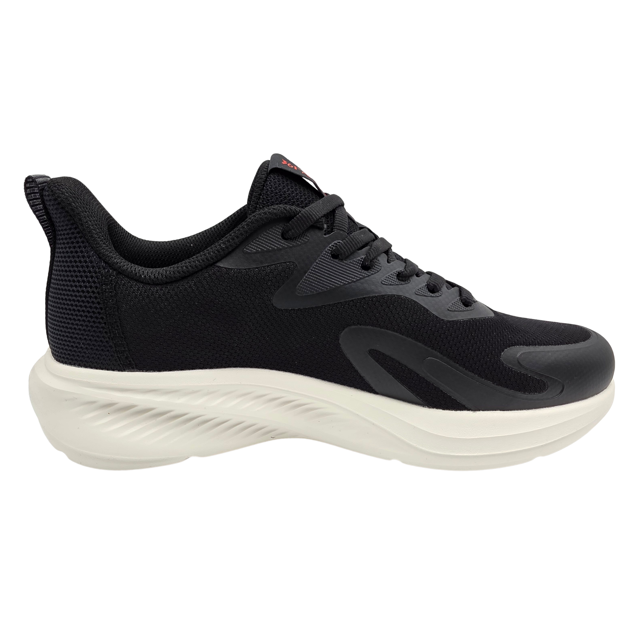 Men's Running Shoes Obsidian Black-Red Performance Running