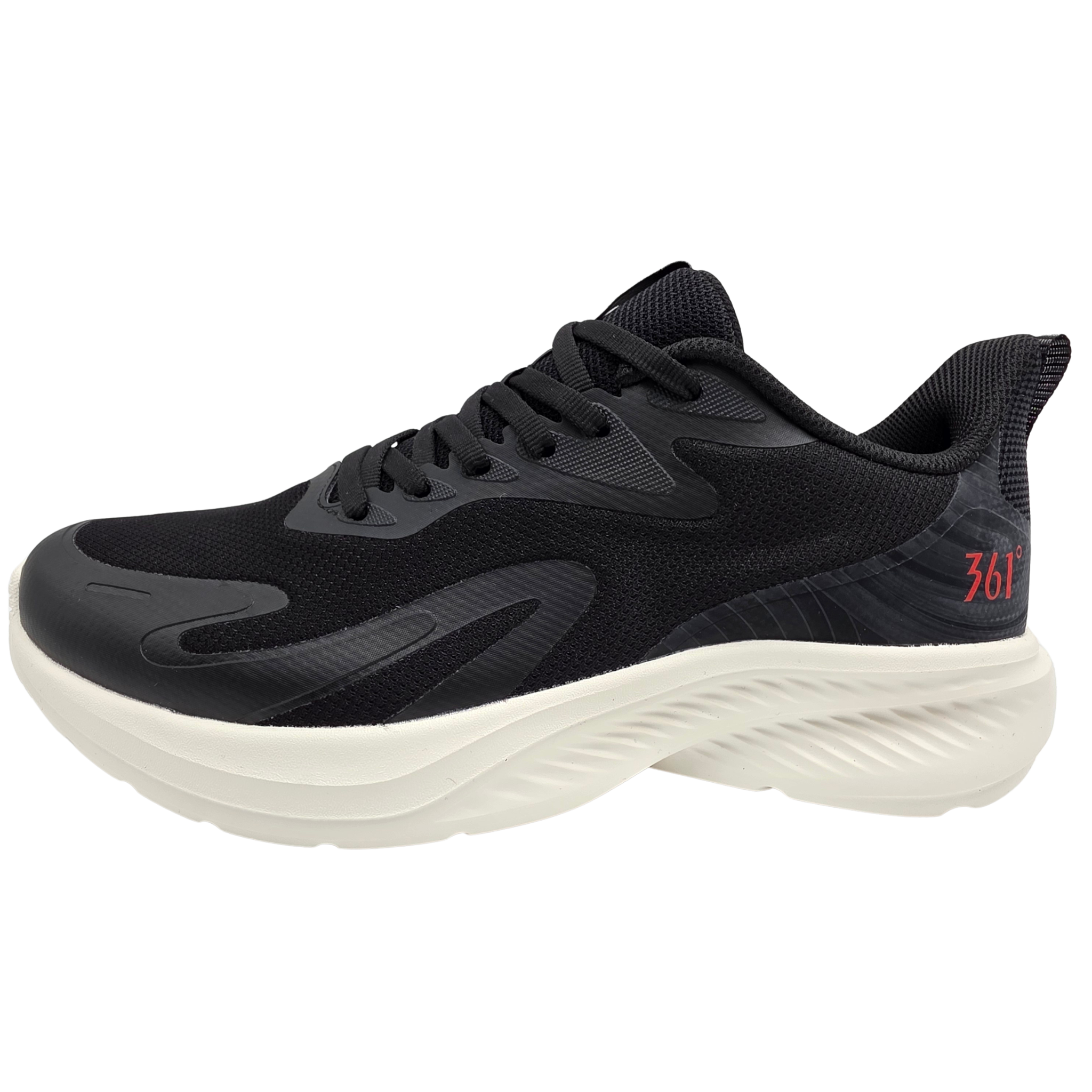 Men's Running Shoes Obsidian Black-Red Performance Running