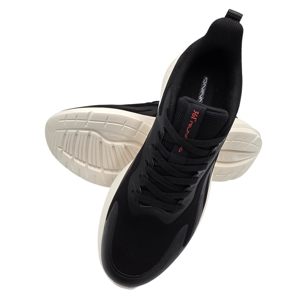 Men's Running Shoes Obsidian Black-Red Performance Running