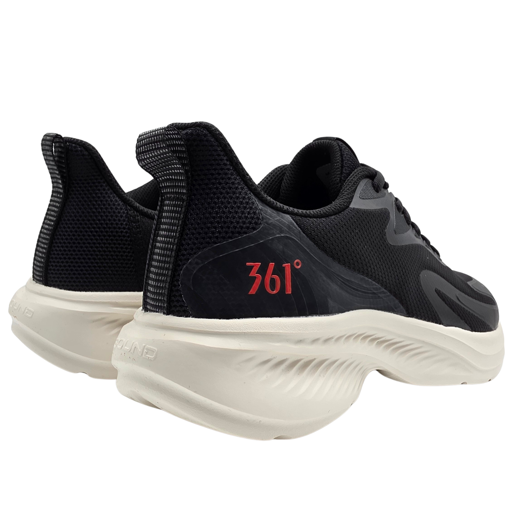 Men's Running Shoes Obsidian Black-Red Performance Running