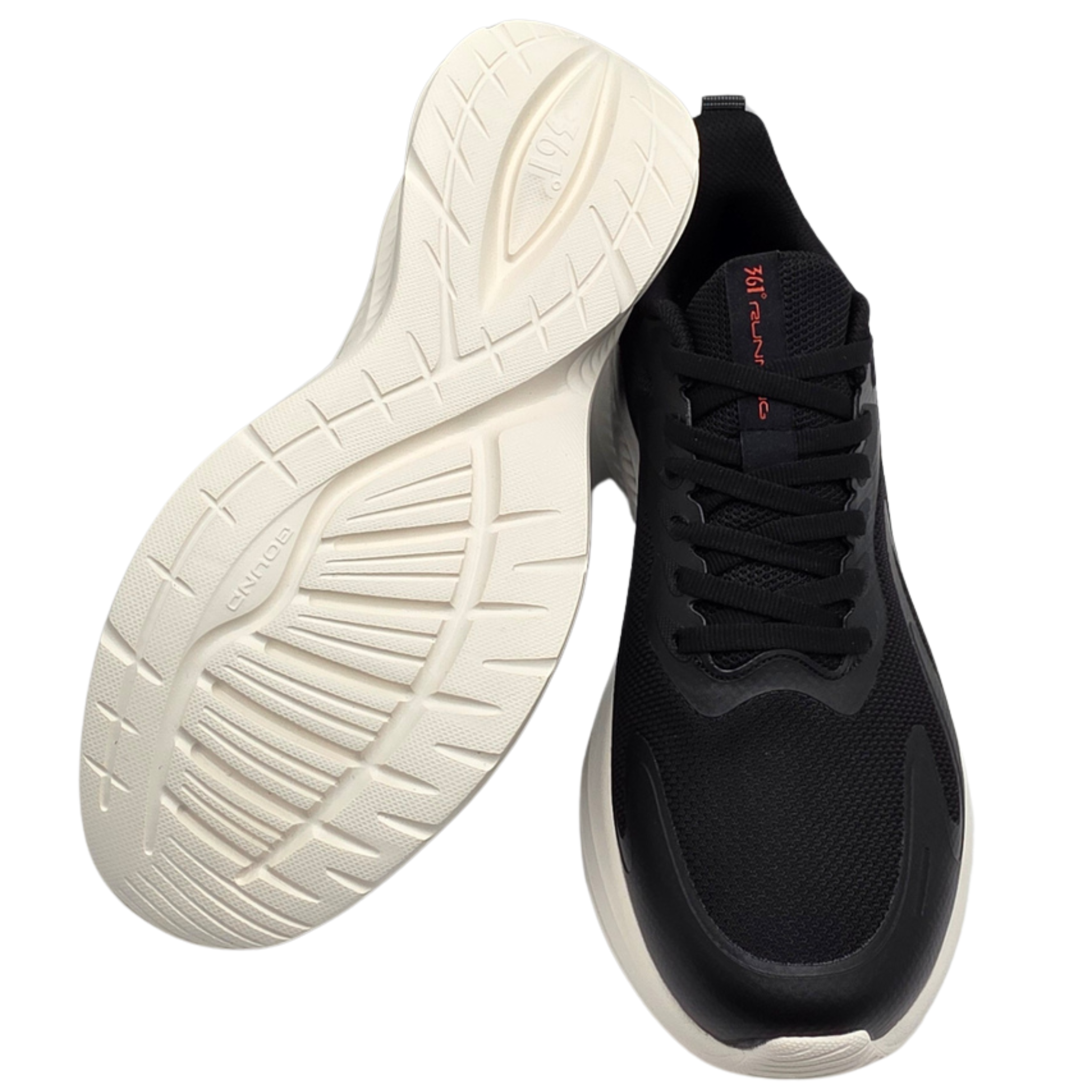 Men's Running Shoes Obsidian Black-Red Performance Running