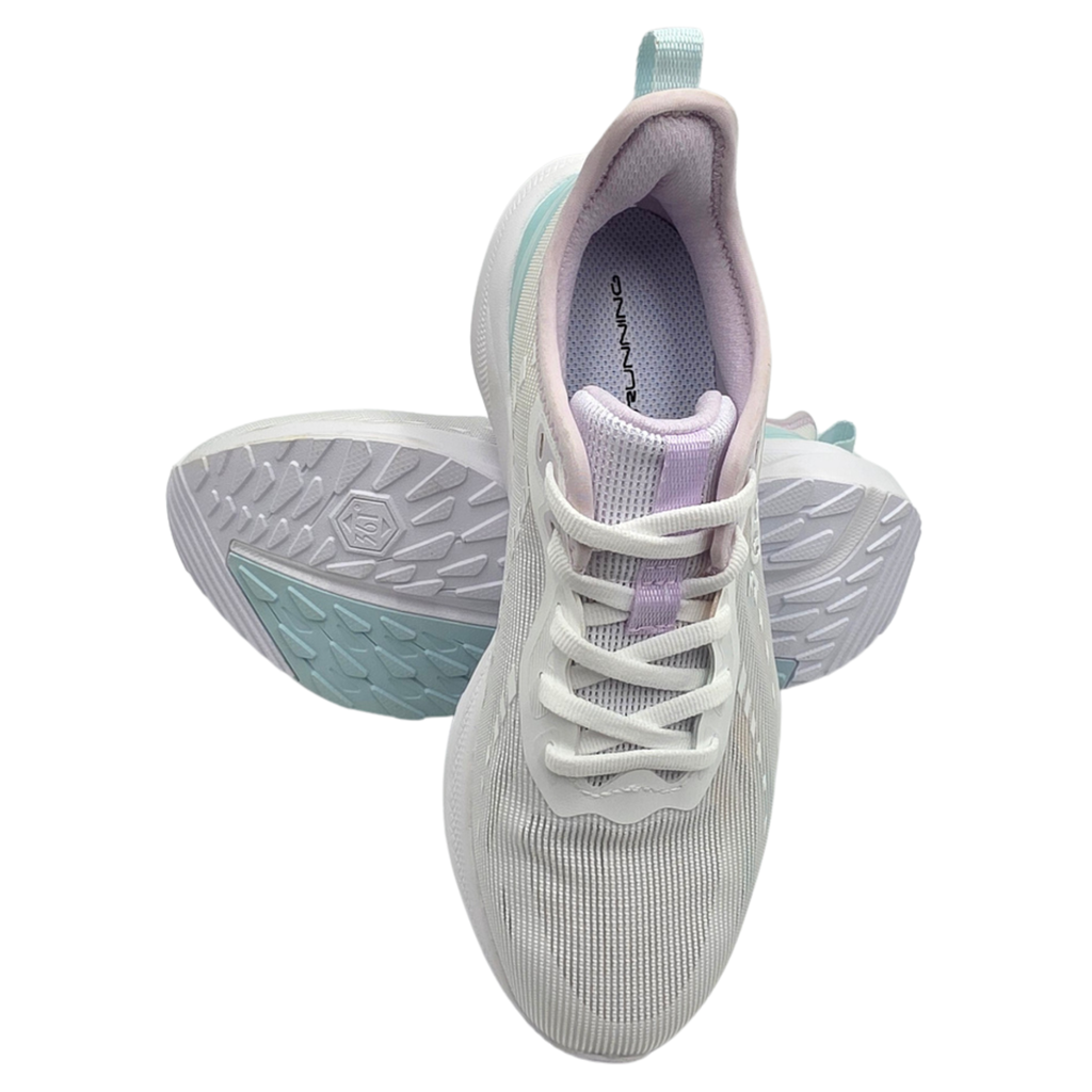 Yushan SE White-Tulle Blue Cushioning Running